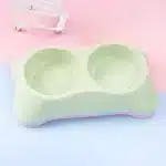 وعاء مزدوج للطعام والماء للقطط والحيوانات الاليفة الصغيرة