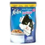 بورينا فليكس طعام رطب ويت للقطط بنكهة الدجاج بالجيلي