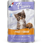 بلايسير طعام رطب للقطط بنكهة سمك السلمون المرقط والروبيان مع المرق