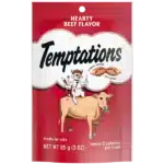 تمبتيشن مكافات تريتس للقطط بنكهة اللحم البقري