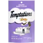 تمبتيشن مكافات تريتس للقطط بنكهة حليب كريمي