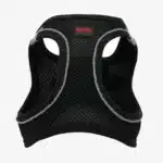 صدرية هارنس للكلاب نسيج رائع يسمح بتدفق الهواء اسود