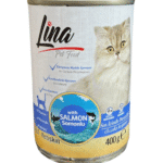 لينا معلبة طعام رطب للقطط ويت فود بنكهة سمك السلمون