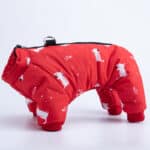 معطف شتوي للكلاب مقاوم للماء، سترة دافئة للكلاب مع ياقة دائرية مقاومة للرياح، ملابس خارجية