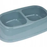 وعاء طعام و ماء مزدوج للقطط , مانع للانزلاق